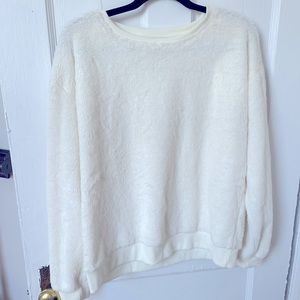White Fuzzy Sweater